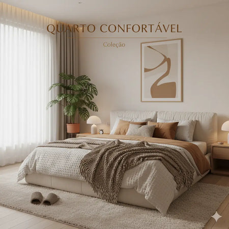 Decoração aconchegante para criar um espaço tranquilo e cheio de charme.