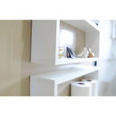 Nicho Organizador Retangular 50x20x10cm Kit 3 Peças Em Mdf Branco ou Preto Banheiro, Quarto, sala, cozinha com Suporte