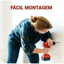 Nicho Organizador Retangular 50x20x10cm Kit 3 Peças Em Mdf Branco ou Preto Banheiro, Quarto, sala, cozinha com Suporte