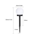 Kit 4 Luminárias Solar Esfera LED - Jardim e Área Externa - 8h Autonomia