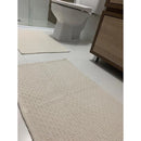 Jogo Tapete Banheiro 2 Peças 100% Algodão - Antiderrapante Absorvente - Lavável Máquina