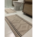 Jogo Tapete Banheiro 2 Peças 100% Algodão - Antiderrapante Absorvente - Lavável Máquina