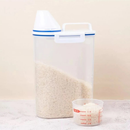 Kit 3 Pote Porta Sabão em pó e Alimentos Hermético 2L Copo Medidor Bico Dosador c/ Trava Resistente