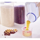 Kit 3 Pote Porta Sabão em pó e Alimentos Hermético 2L Copo Medidor Bico Dosador c/ Trava Resistente