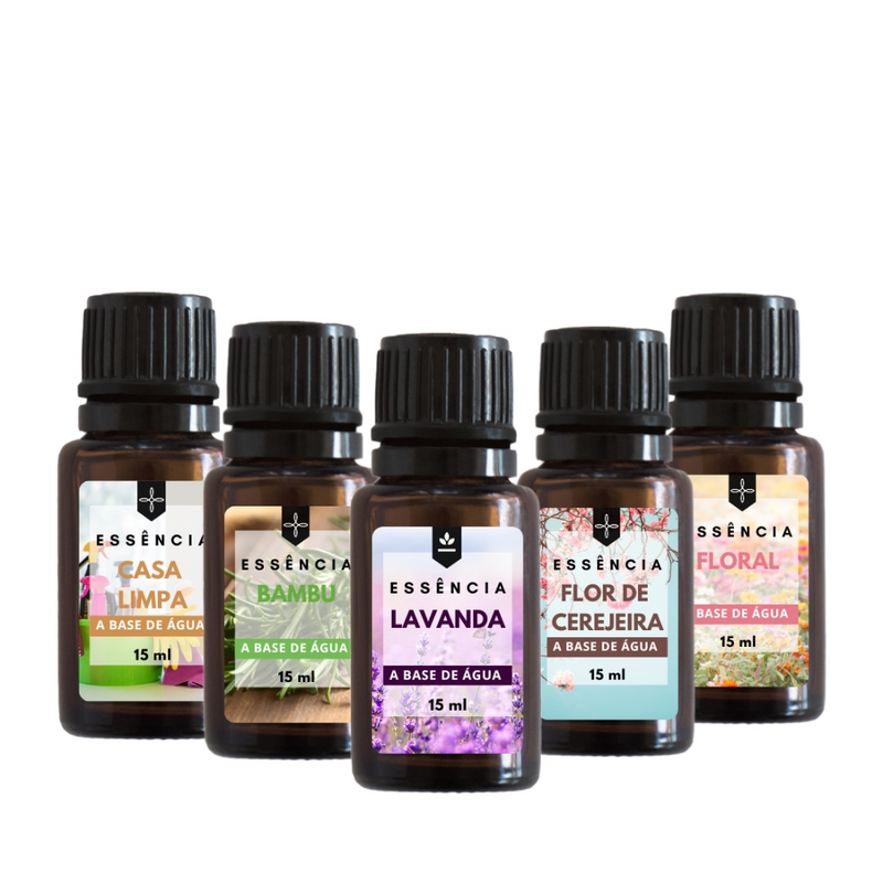 Super Kit 10 Essências Para Umidificador Aromatizador e Difusor Elétrico 15ml