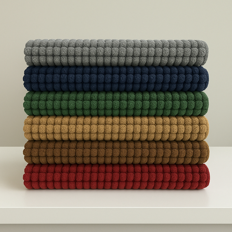 Kit de Tapete Bolinha 04 Unidades Antiderrapante Microfibra Toque Suave Super Macio