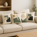 Kit com 04 unidades de Almofadas Decorativas 45x45 Digitalizado abstrato