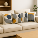 Kit com 04 unidades de Almofadas Decorativas 45x45 Digitalizado abstrato