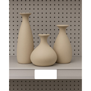 Kit Vaso Decorativo Porto Off White Fosco Cerâmica Alta Qualidade 3 Peças