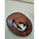 Relógio rústico de parede madeira artesanal natural funcional