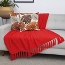Manta Sofá Gigante 240x180cm 100% Algodão - Franjas Decorativas - Proteção e Conforto