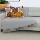 Manta Sofá Gigante 240x180cm 100% Algodão - Franjas Decorativas - Proteção e Conforto