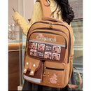 Mochila Escolar Capivara Cute + Estojo - 43cm Nylon Premium