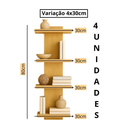 KIT PRATELEIRAS DE PAREDE RACK SUSPENSO DECORATIVA SALA QUARTO COZINHA