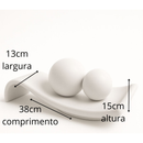 Kit Decorativo em Cerâmica Rampa com Esferas + Vasos Mônaco Modernos