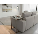 Mesa Lateral Espelhada com Pés de Ferro Resistente e Elegante Apoio Sala Sofá Moderna Decoração