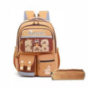 Mochila Escolar Capivara Cute + Estojo - 43cm Nylon Premium