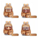Mochila Escolar Capivara Cute + Estojo - 43cm Nylon Premium