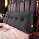 Cabeceira Almofada 90cm em Suede – Conforto Premium para Quarto | Com Bolso Lateral