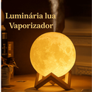 Umidificador Luminária + Essências Abajur 2em1 900ml Lua 3d Vaporizador de Ambiente Difusor De Ar