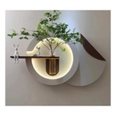 Quadro decorativo iluminação Led Lotus Decor Q8 sala hall quarto