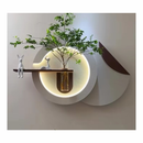 Quadro decorativo iluminação Led Lotus Decor Q8 sala hall quarto